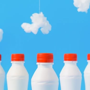 bottles of milk